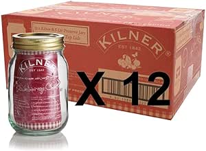 500ml Clear Glass Kilner Jars (12 pack)