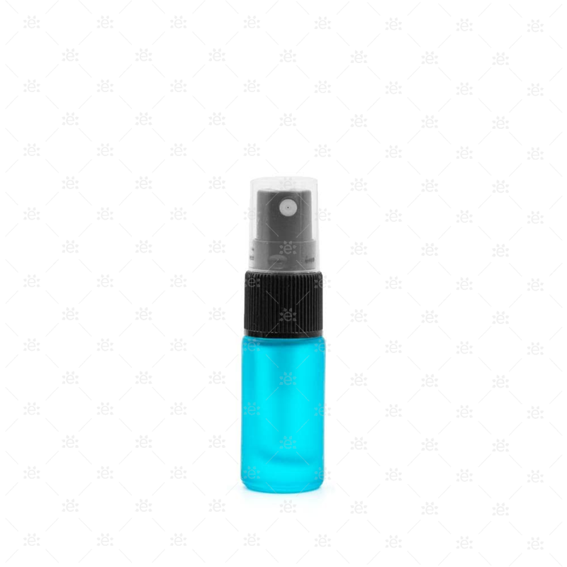 5Ml Teal Deluxe Frosted Glass Spray Bottle (5 Pack)