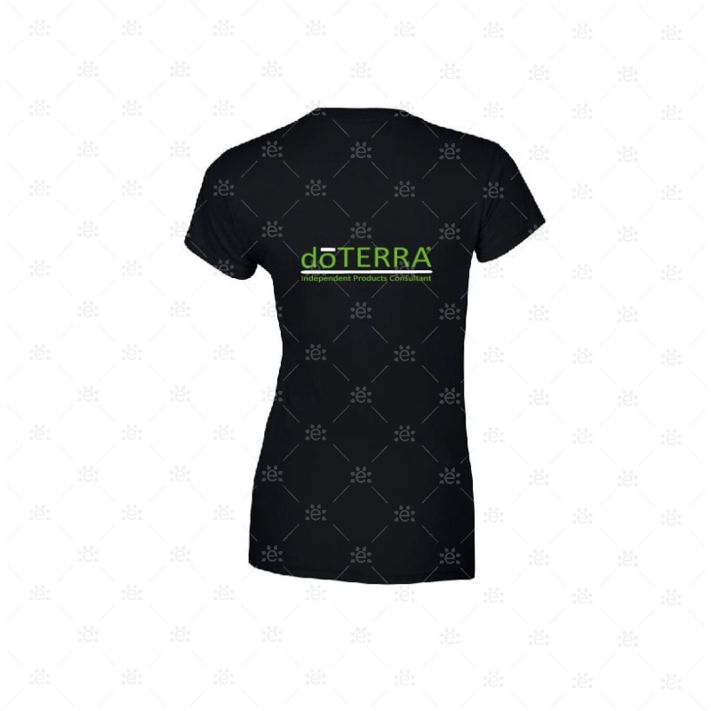 Ladies Doterra Branded T-Shirt - Design Style 10 (Black) Clothing