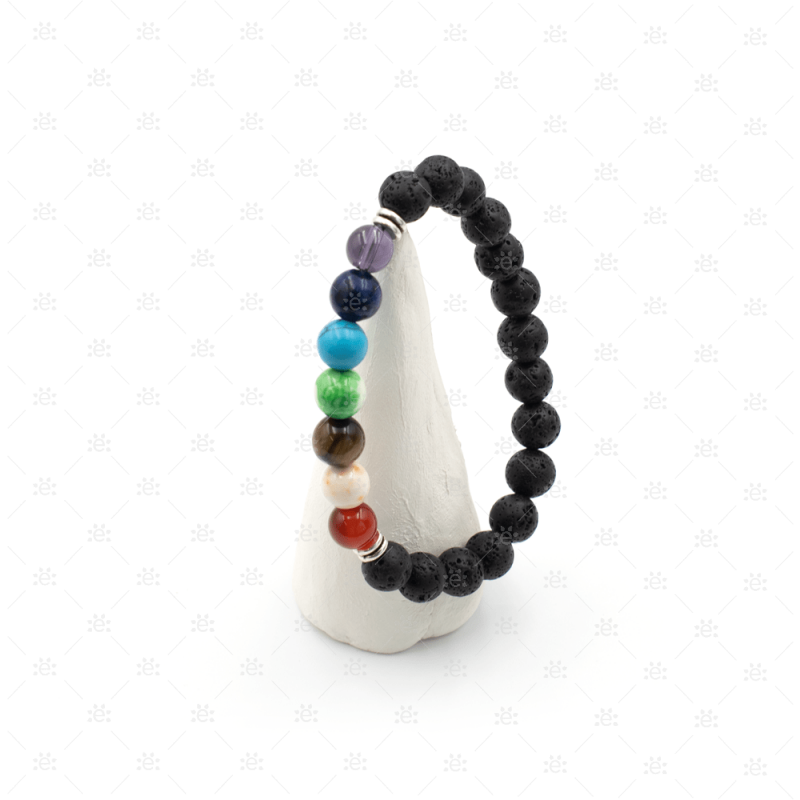 Lava Rock Chakra Bracelet Jewellery