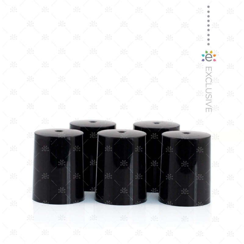 Midnight Plastic Roller Bottle Cap (5Pk) Accessories & Caps