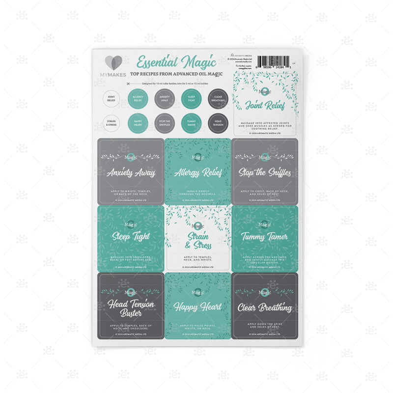 Mymakes: Essential Magic - Top Recipes Label Sheet Labels